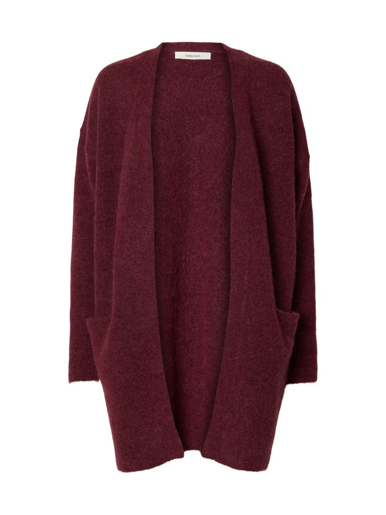 Selected Femme naisten neuletakki Lulu, Tawny Port