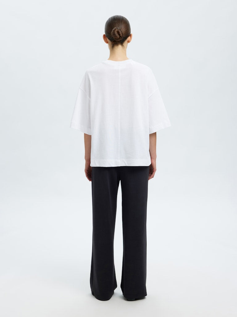 Selected Femme K-SLFTENNY RELAXED PANTS, musta