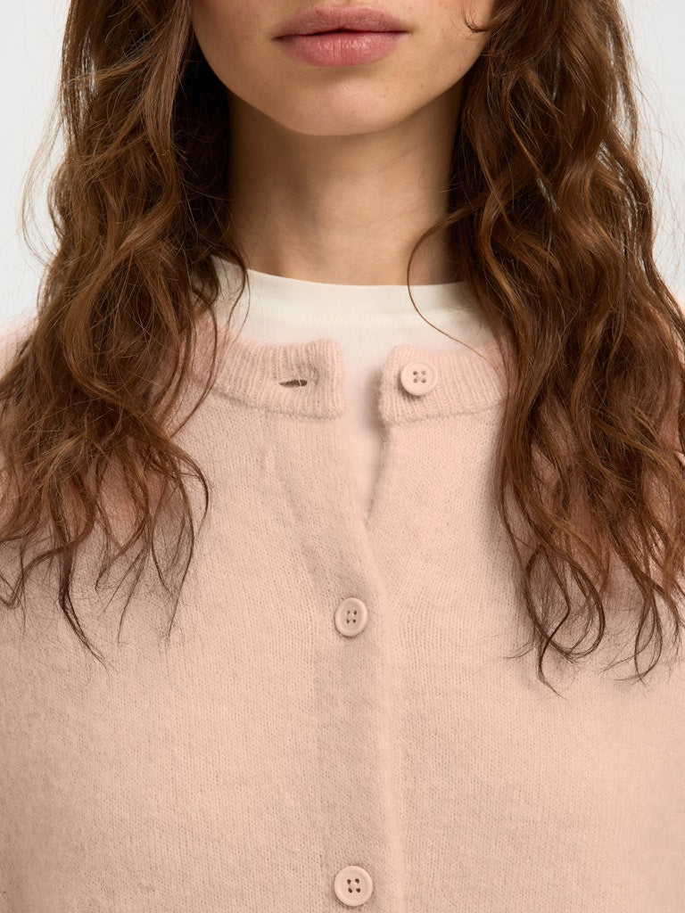 Selected Femme naisten neuletakki SLFLULU NEW LS KNIT CARDIGAN, Pale Dogwood Melange