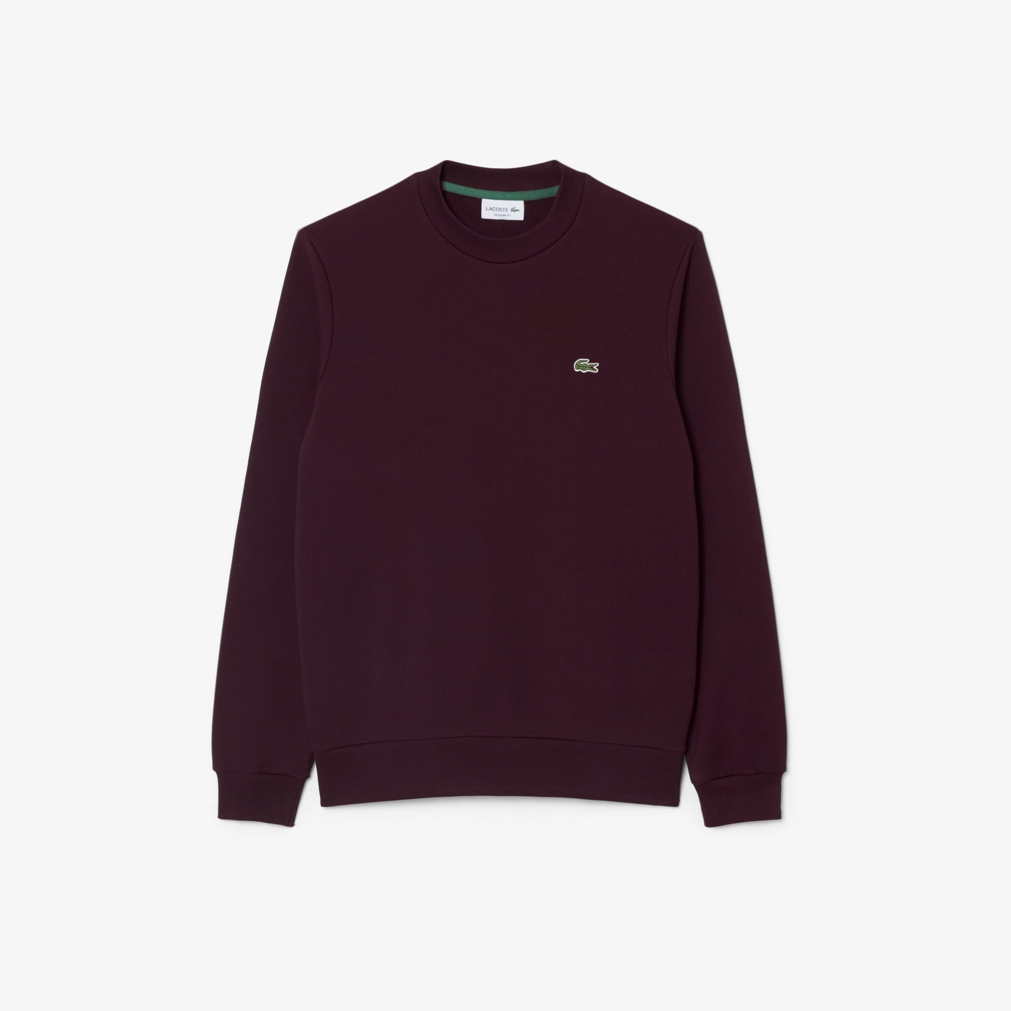 Lacoste miesten collegepaita Classic Fit Cotton Fleece Sweatshirt, tumma luumunpunainen