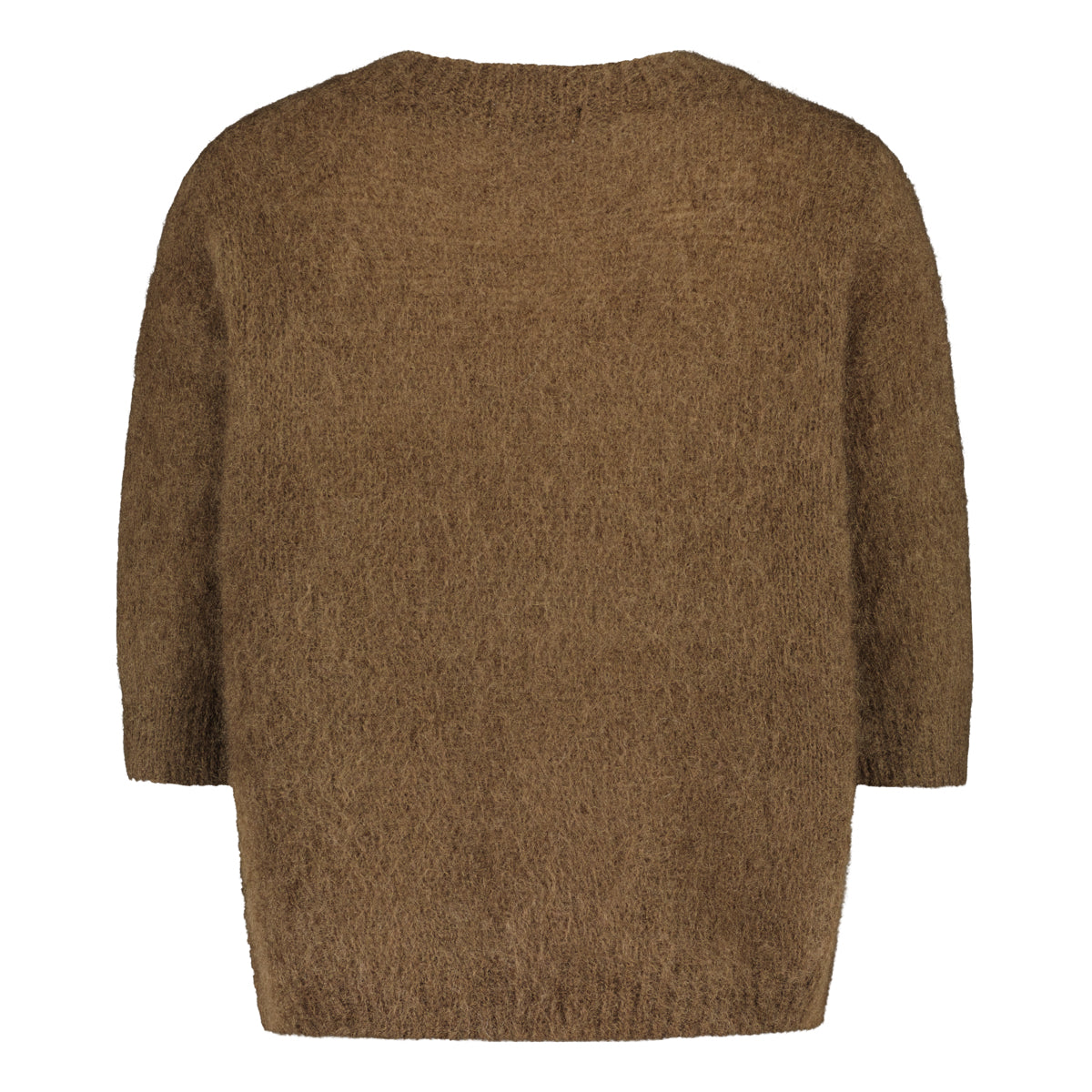 Sinnuu naisten neulepusero Bloom Mohairneule SS, tummanruskea