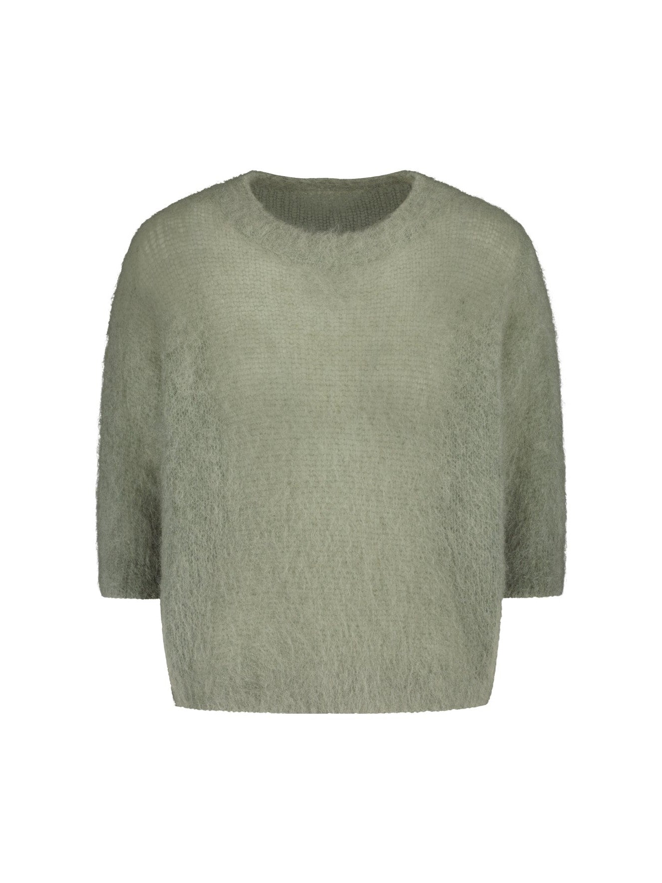 Sinnuu naisten neulepusero Bloom Mohairneule SS, vaaleanvihreä