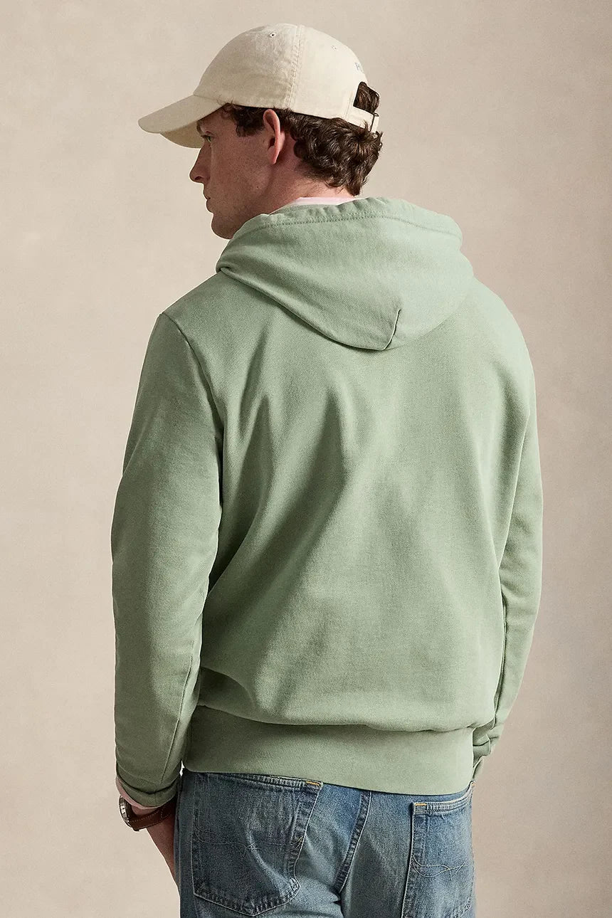 Polo Ralph Lauren miesten huppari The RL Fleece Hoodie, vaaleanvihreä