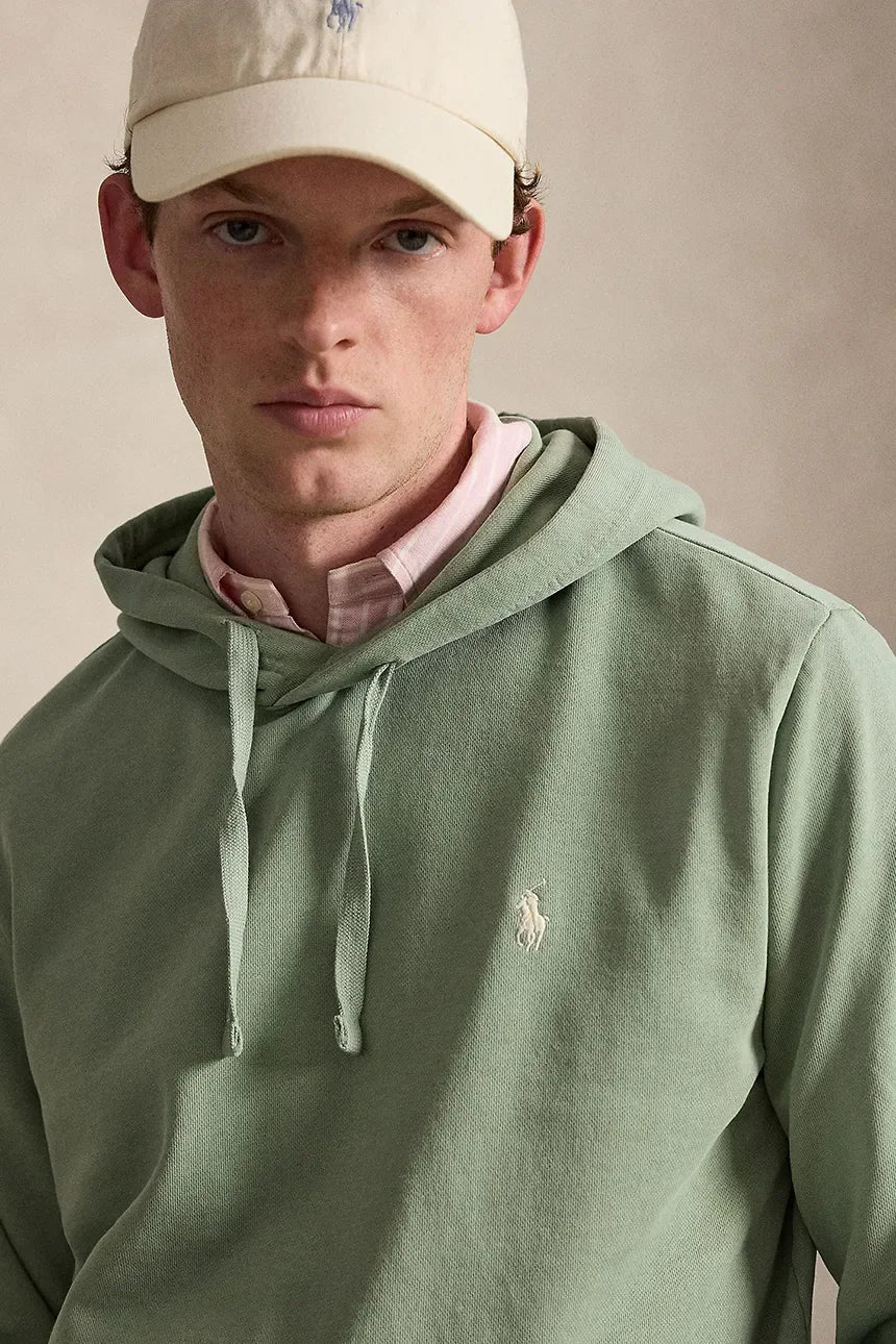 Polo Ralph Lauren miesten huppari The RL Fleece Hoodie, vaaleanvihreä
