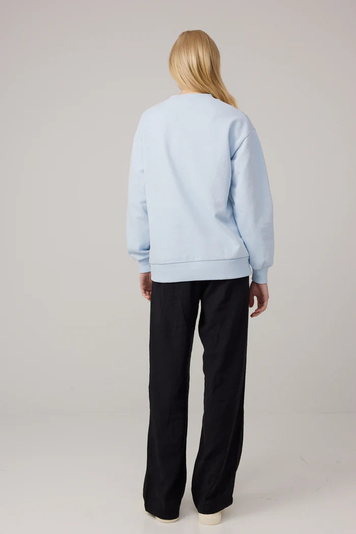 Makia naisten collegepaita Makia Sweatshirt, vaaleansininen