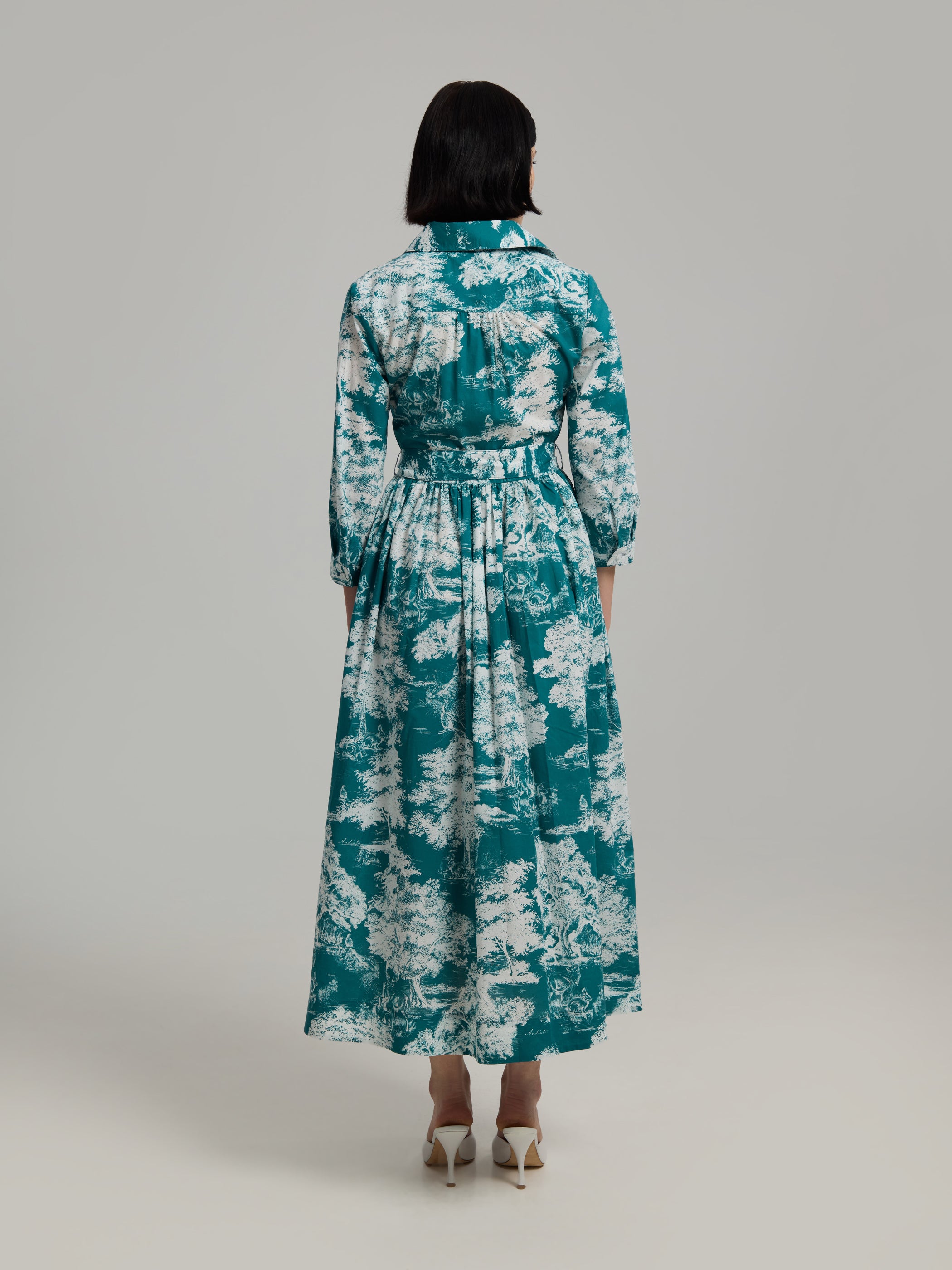 Andiata mekko Sinne Dress, sininen kuosi