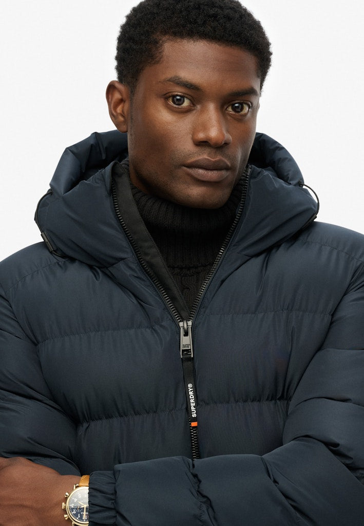 Superdry miesten toppatakki Hooded Sports Puffer Jacket, Eclipse Navy