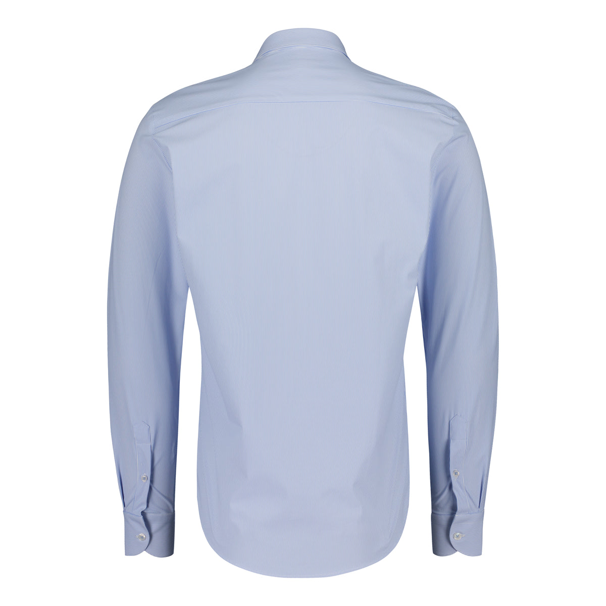 Sinnuu miesten kauluspaita Woven Technical Performance Shirt Stripe, raita vaaleansininen