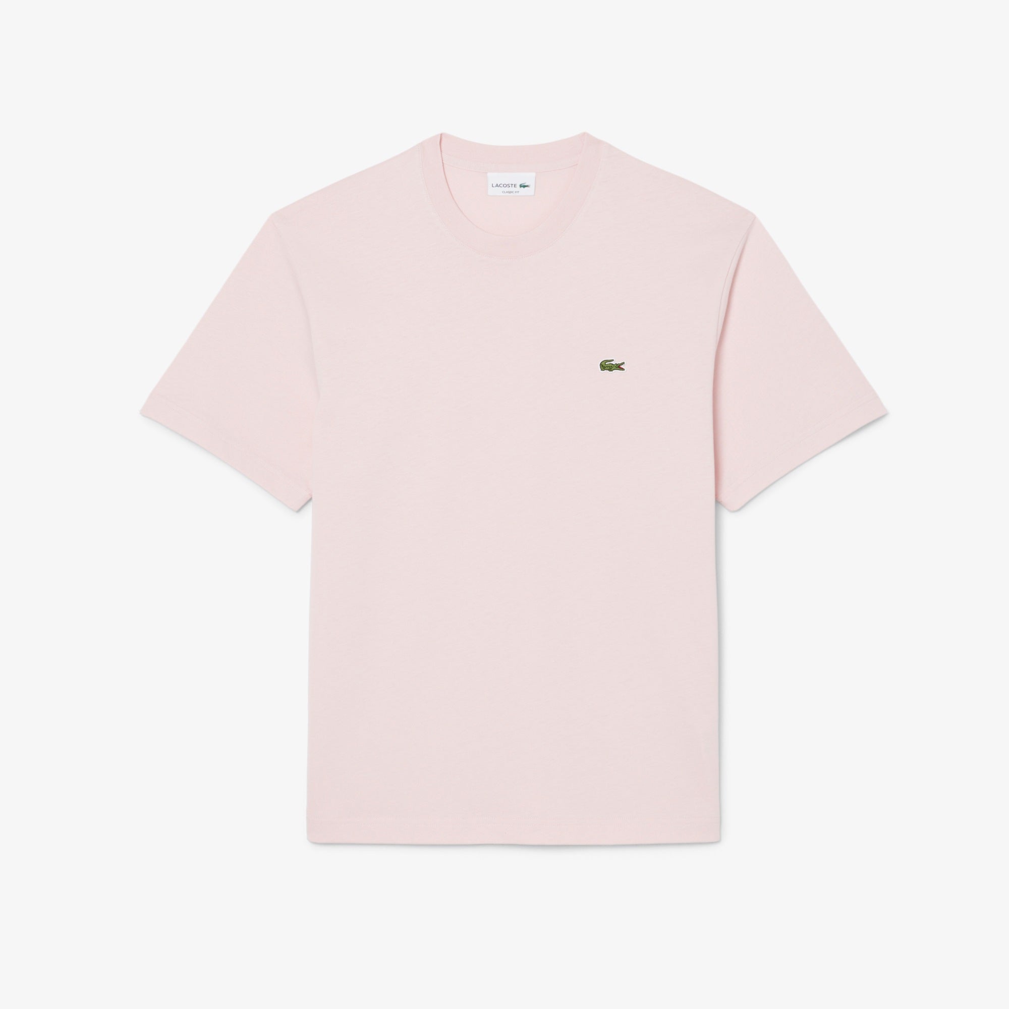 Lacoste miesten t-paita Mid Weight Cotton Jersey T-shirt, vaaleanpunainen