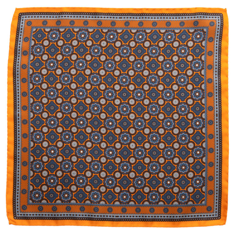 Matex taskuliina silkki, oranssi kuosi