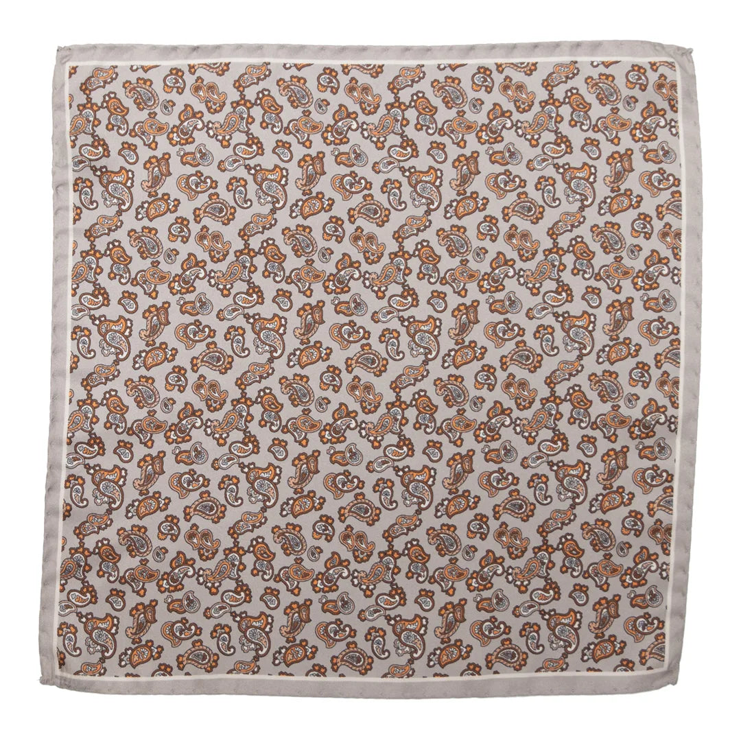 Matex taskuliina Pieni paisley silkki, oranssi kuosi