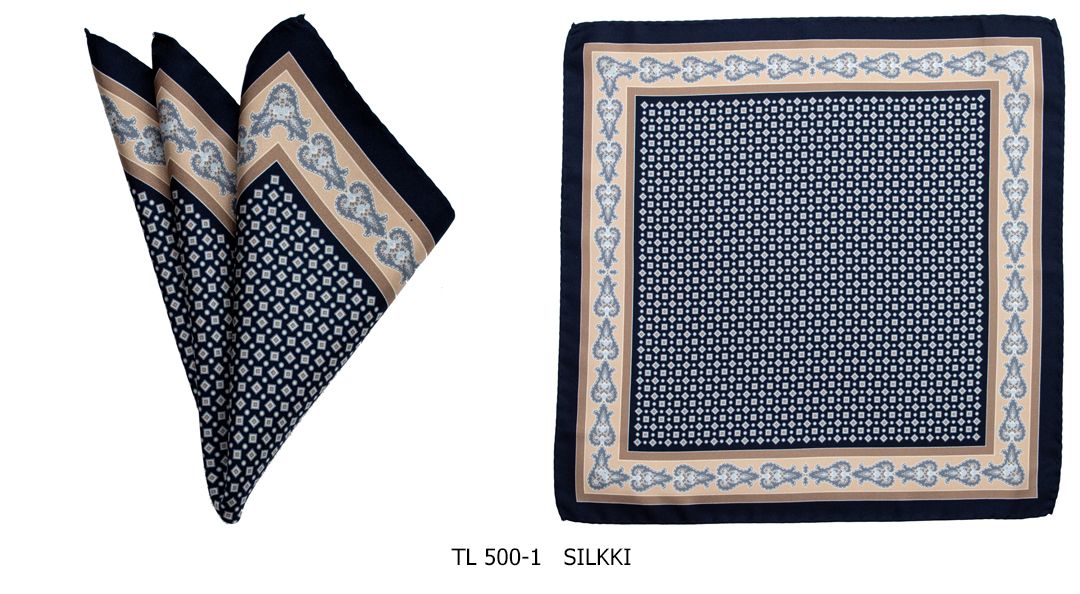 Matex miesten taskuliina, sininen kuosi