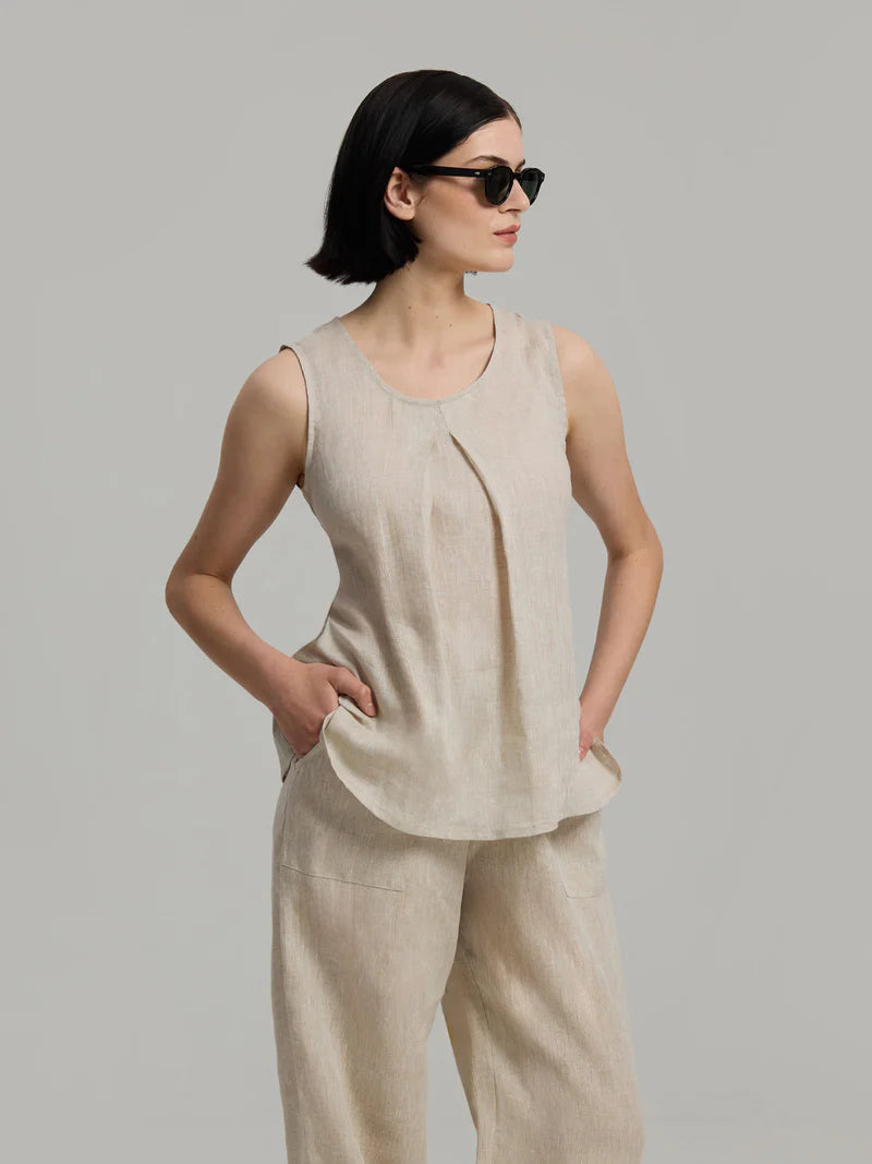 Andiata naisten toppi Telma Top, vaalea beige