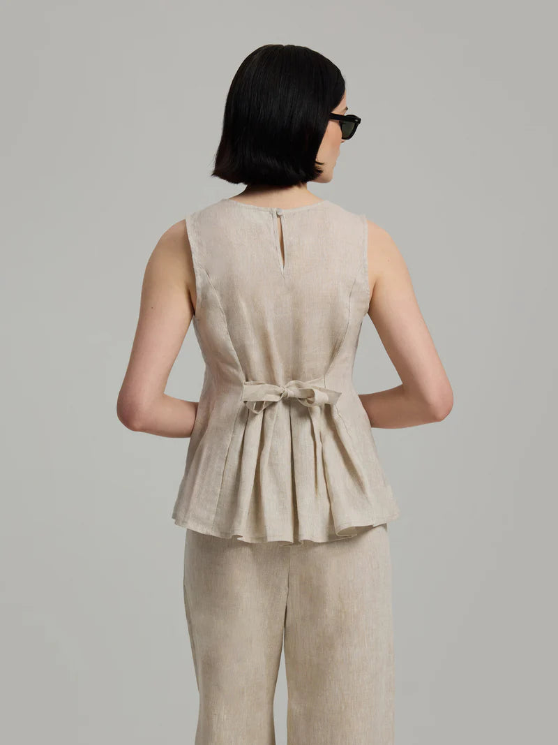 Andiata naisten toppi Telma Top, vaalea beige