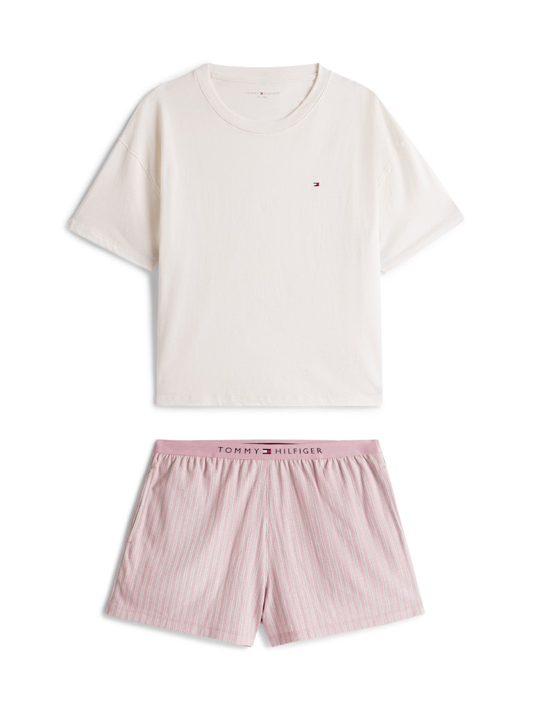 Tommy Hilfiger naisten pyjama SS PRT PJ Short Set, monivärinen kuosi