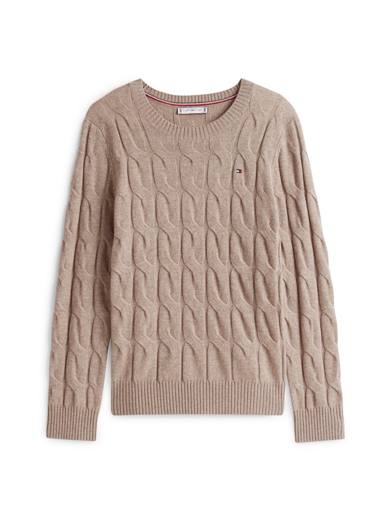 K-SOFT WOOL CABLE C-NK VAALEA BEIGE