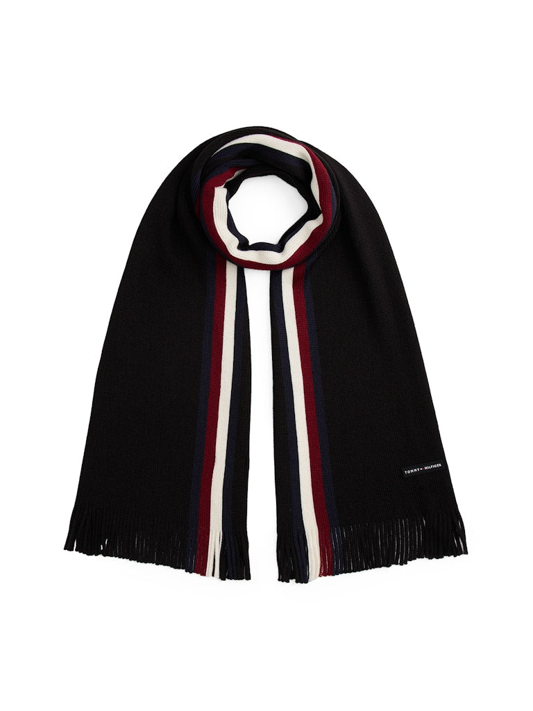 Tommy Hilfiger huivi K TH RWB RACHELLE SCARF, musta