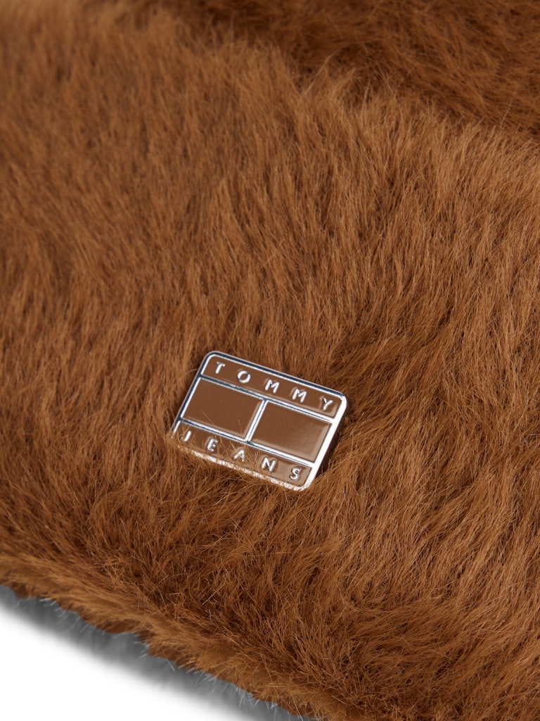 Tommy Hilfiger naisten pipo W HERITAGE FLUFFY BEANIE, Kameli