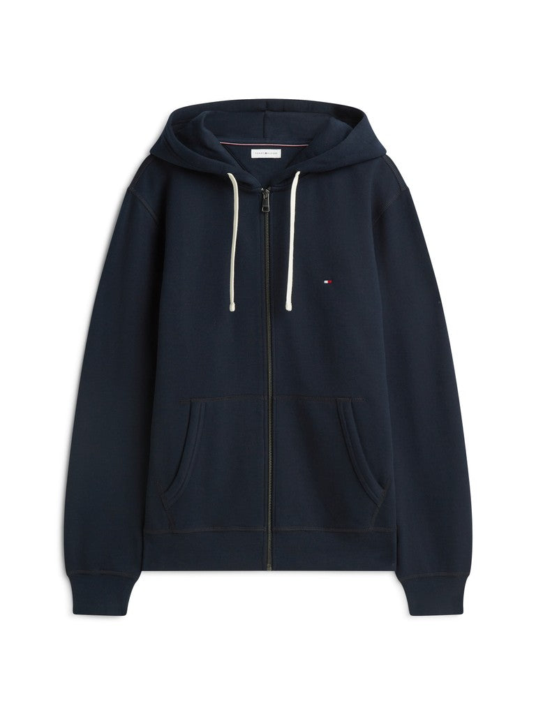 Tommy Hilfiger miesten collegetakki Essential Fleece Zip Through, Navy Blue
