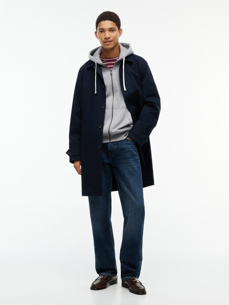 Tommy Hilfiger miesten collegetakki Essential Fleece Zip Through, Medium Grey Heather