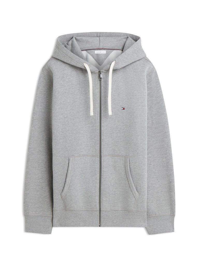 Tommy Hilfiger miesten collegetakki Essential Fleece Zip Through, Medium Grey Heather