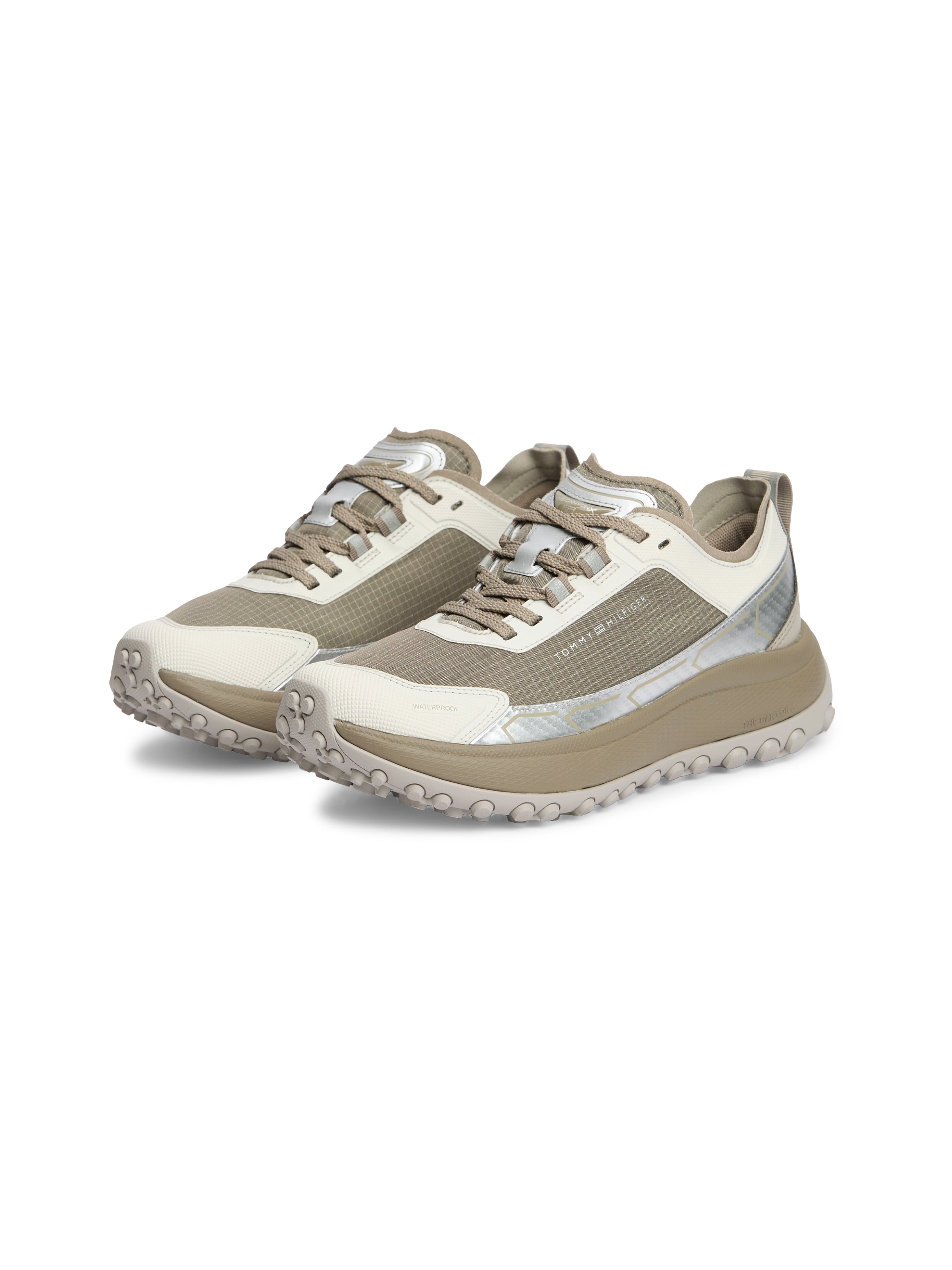 Tommy Hilfiger naisten tennarit The Canyon X Waterproof, vaalea beige