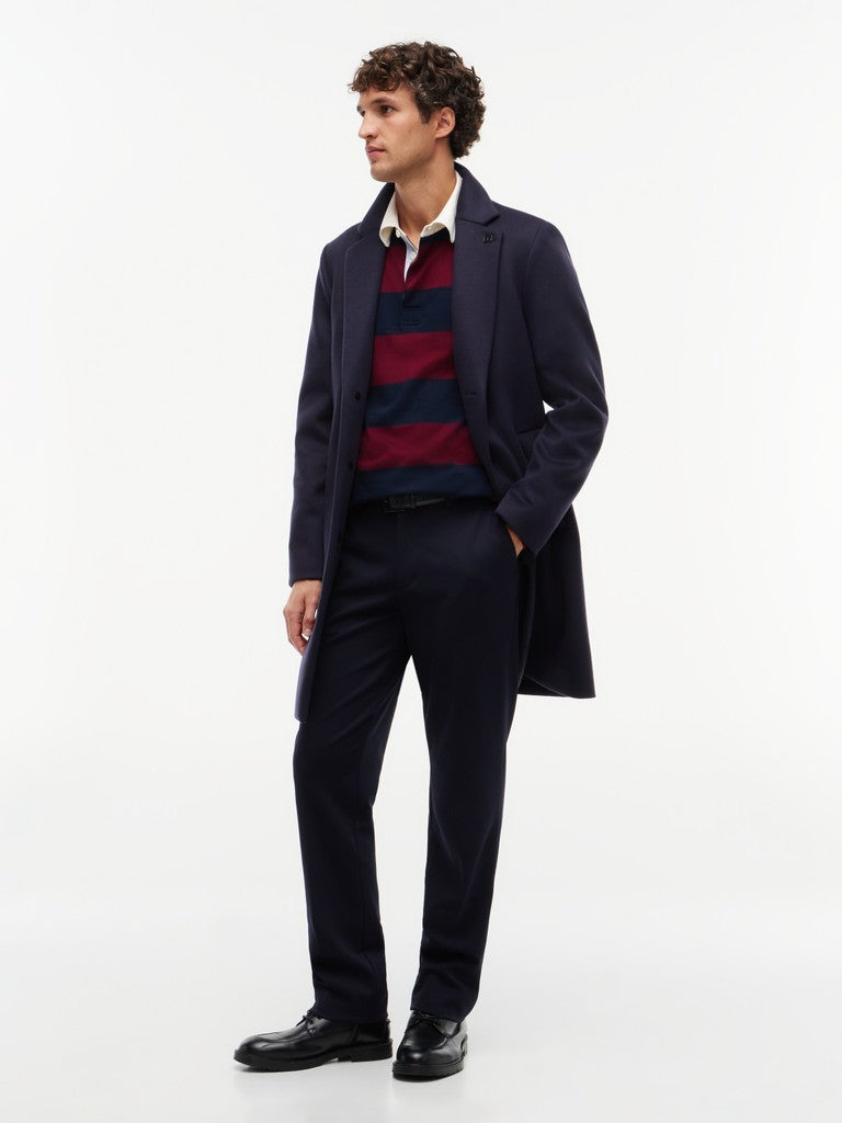 Tommy Hilfiger miesten paita Essential Stripe Rugby, viininpunainen raita