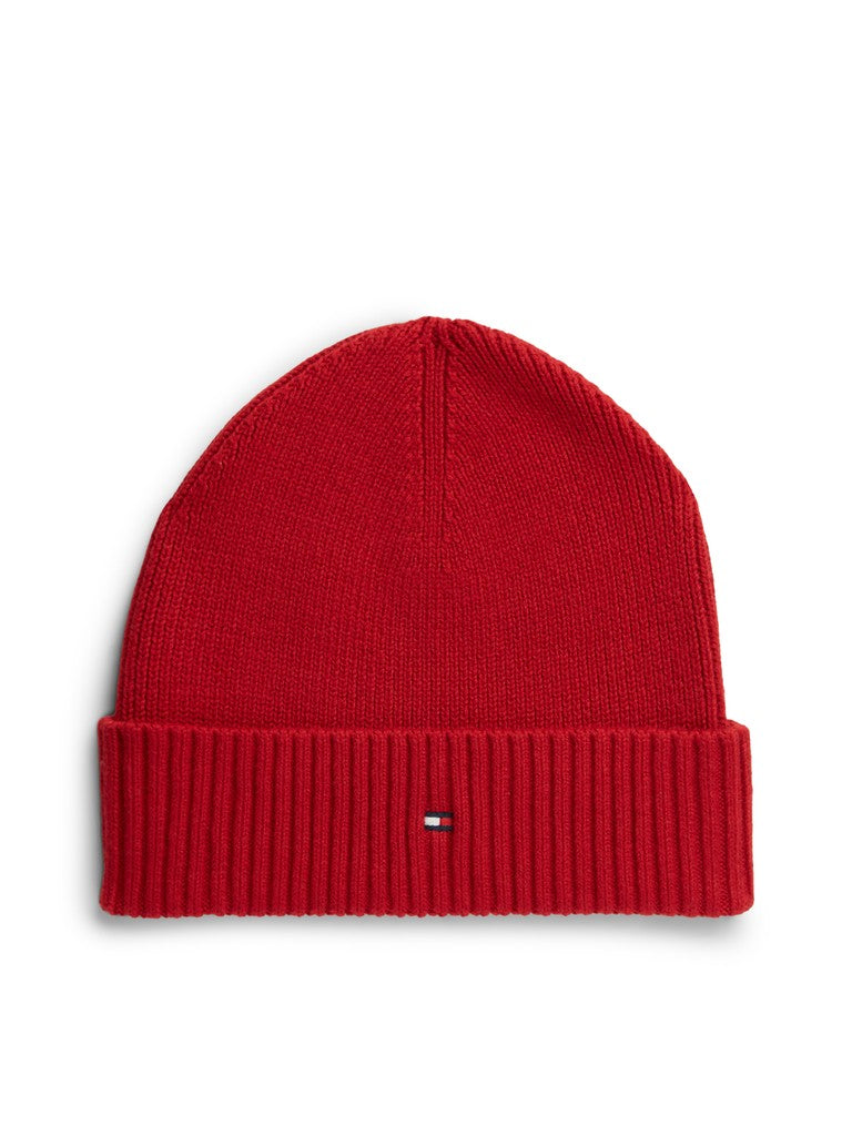 Tommy Hilfiger miesten pipo TH Flag Pima Cotton Beanie, Primary Red