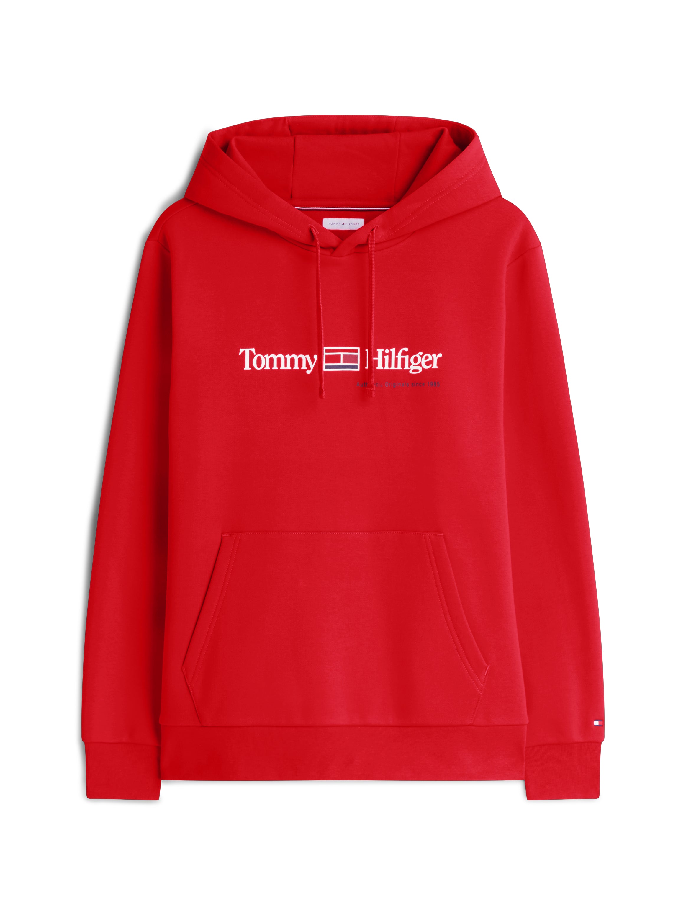 Tommy Hilfiger miesten huppari Logo Embroidery Fleece Hoody, punainen