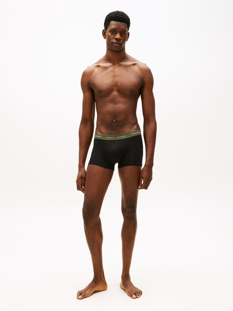 Tommy Hilfiger miesten bokserit 3P Trunk WB, musta