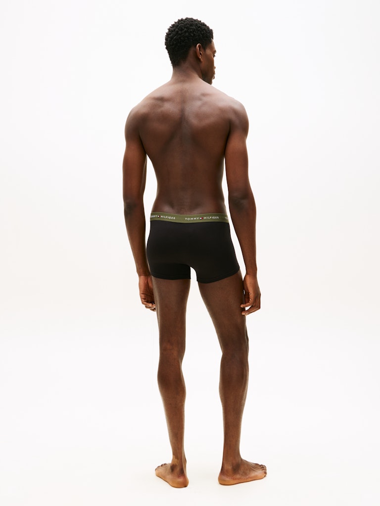 Tommy Hilfiger miesten bokserit 3P Trunk WB, musta