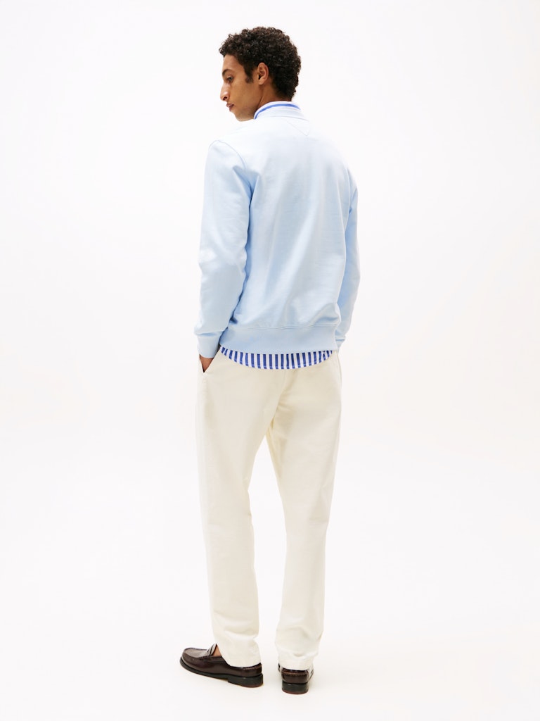 Tommy Hilfiger miesten collegepaita Essential Terry Crewneck, vaaleansininen