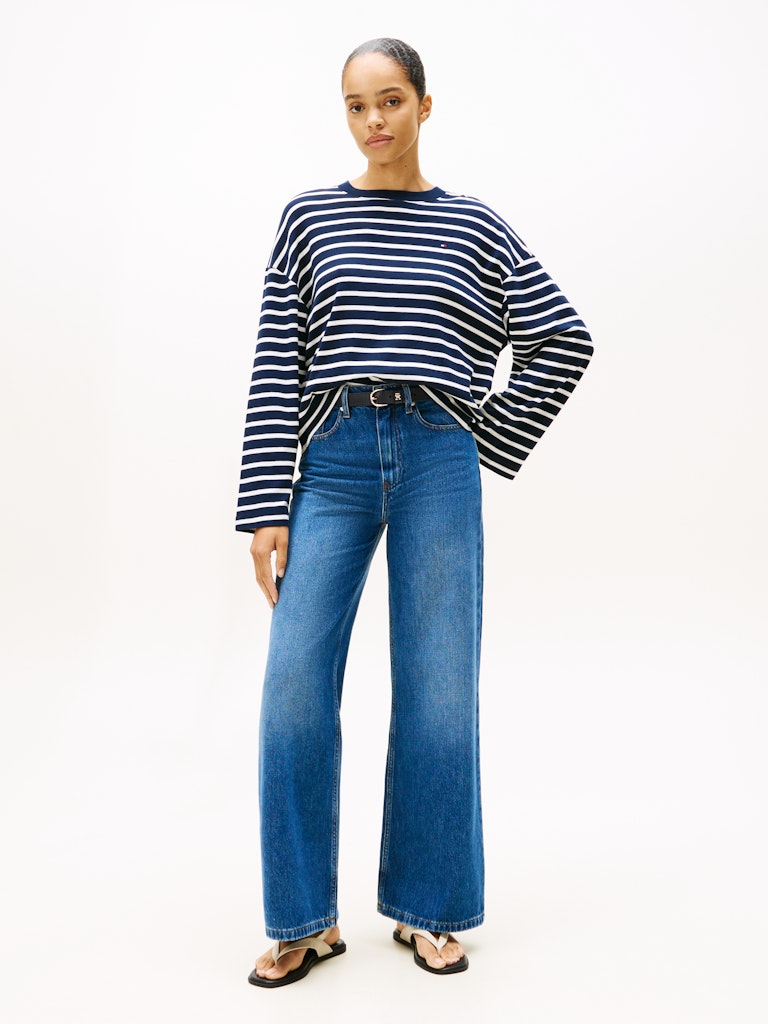 Tommy Hilfiger naisten farkut, FLO WIDE LEG JEANS Indigo