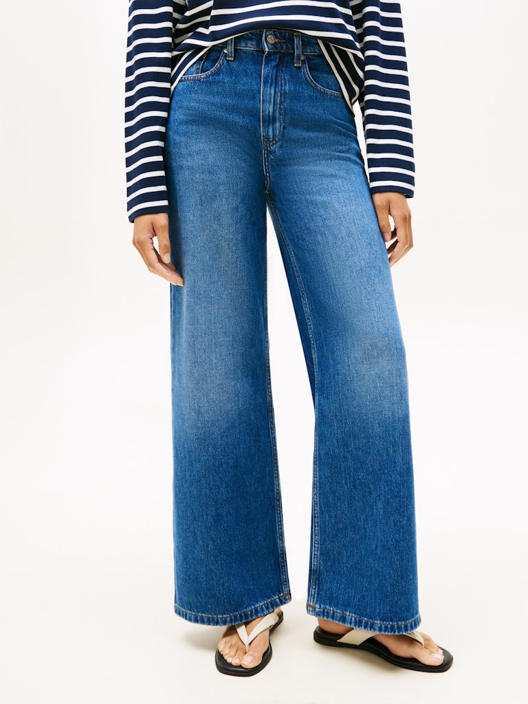 Tommy Hilfiger naisten farkut, FLO WIDE LEG JEANS Indigo