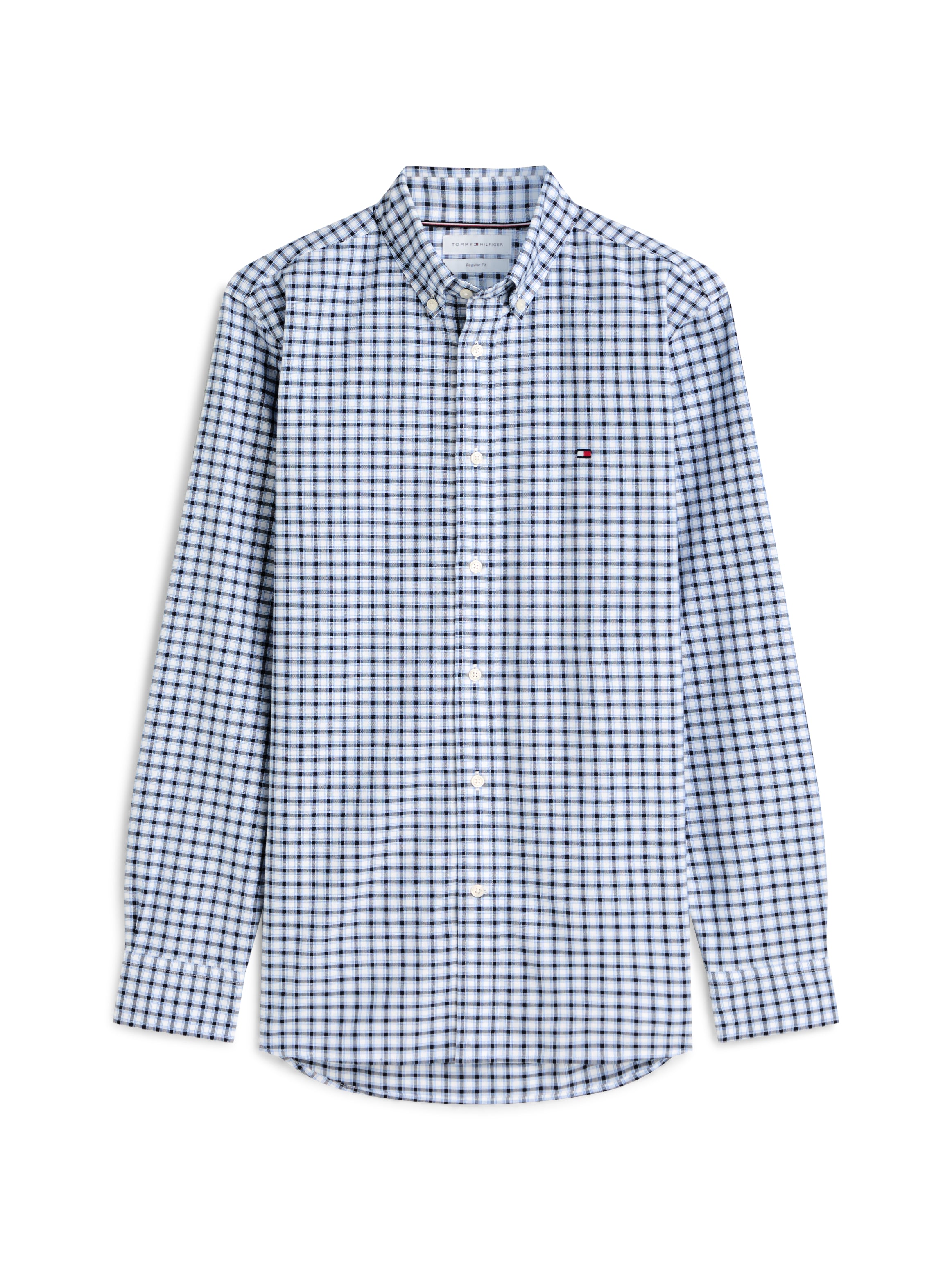 Tommy Hilfiger miesten kauluspaita Heritage Oxford Small Checksht, sininen kuosi