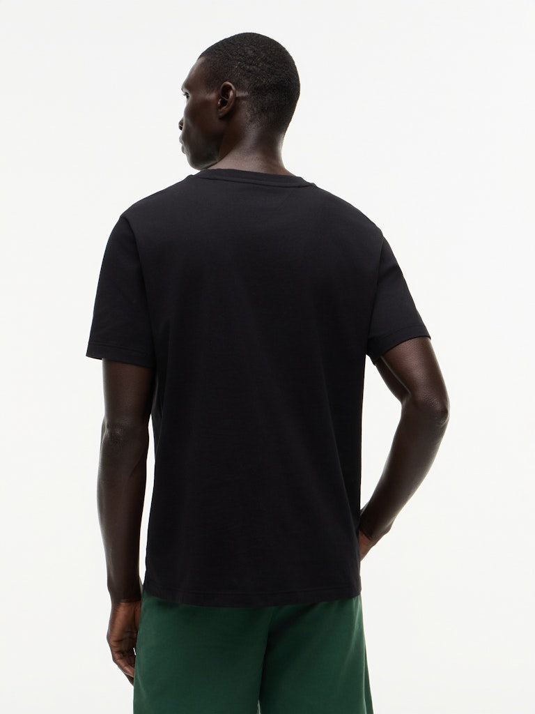 Tommy Hilfiger miesten T-paita Script Stack Regular Tee, musta