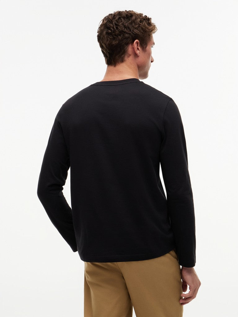 Tommy Hilfiger miesten pitkähihainen paita Script Long Sleeve Tee, musta