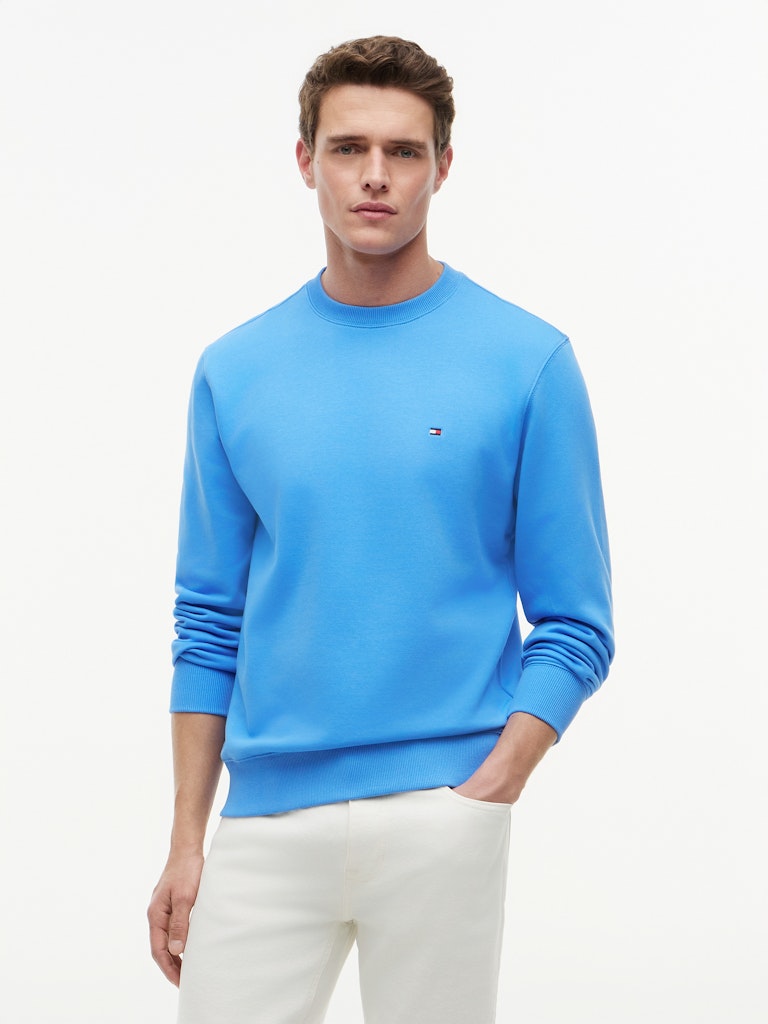 Tommy Hilfiger miesten collegepaita Essential Terry Crew Neck, sininen