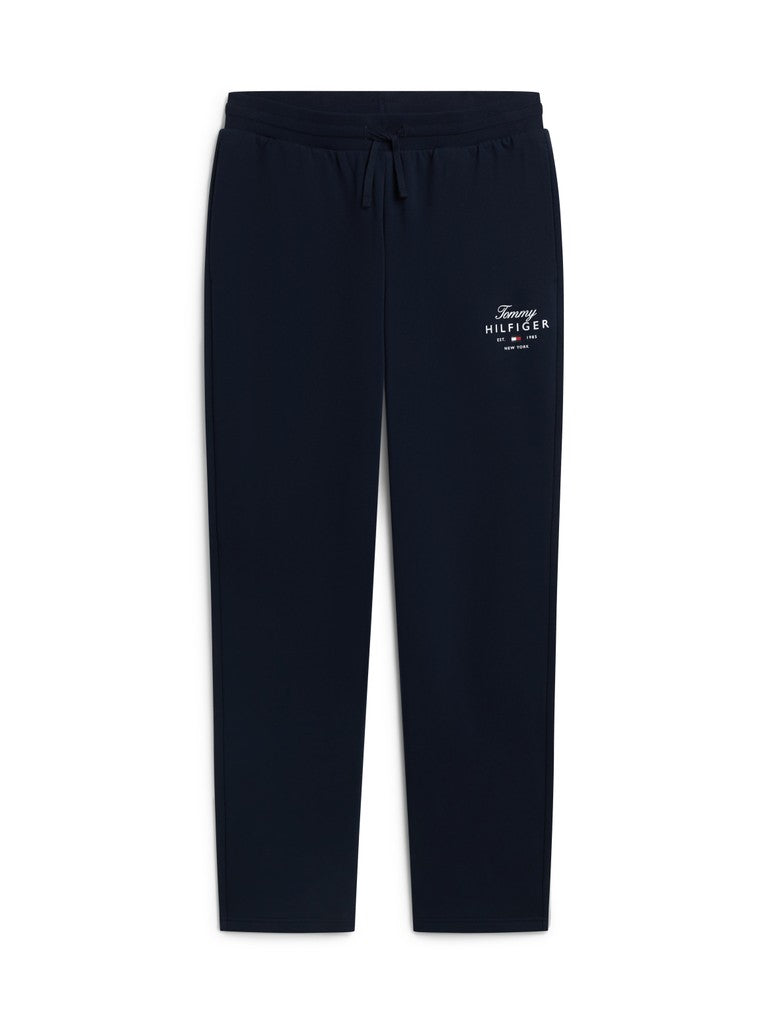 Tommy Hilfiger miesten collegehousut Script Stack Sweatpants, tummansininen