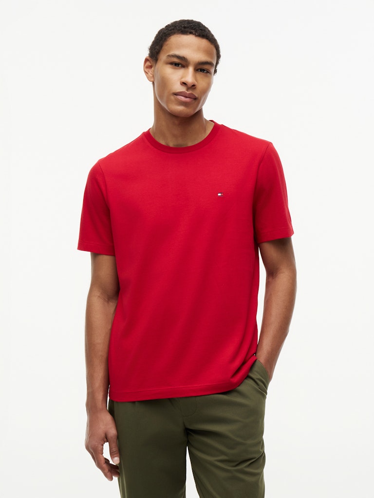 Tommy Hilfiger miesten t-paita Essential Reg Fit Tee, punainen