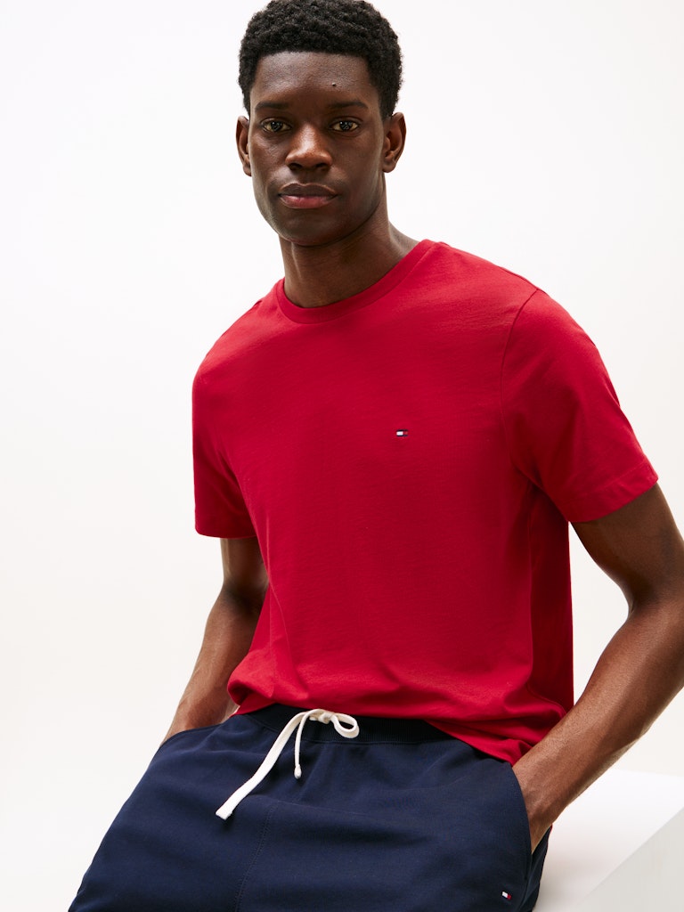 Tommy Hilfiger miesten t-paita Essential Reg Fit Tee, punainen