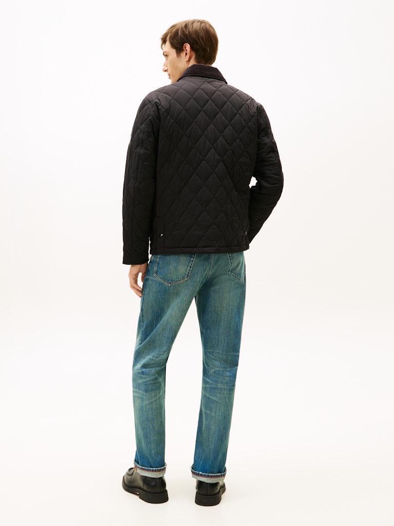 Tommy Hilfiger miesten tikkitakki Diamond Quilted Jacket, musta