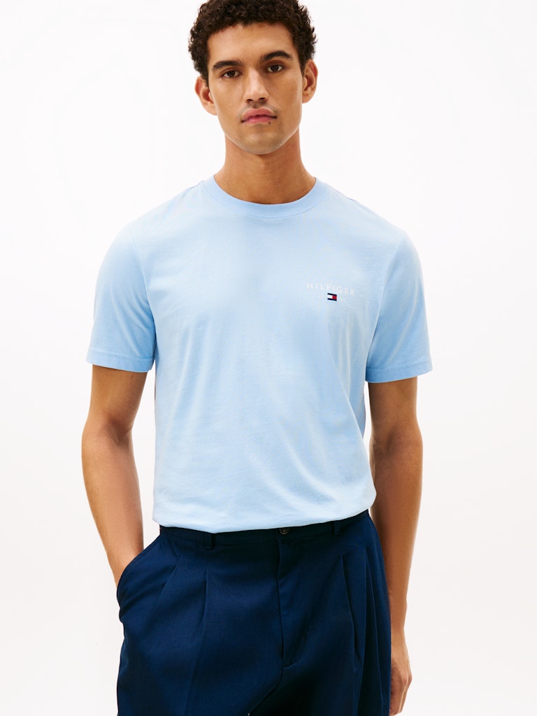 Tommy Hilfiger miesten t-paita Brand Love Small Hilfiger Tee, vaaleansininen