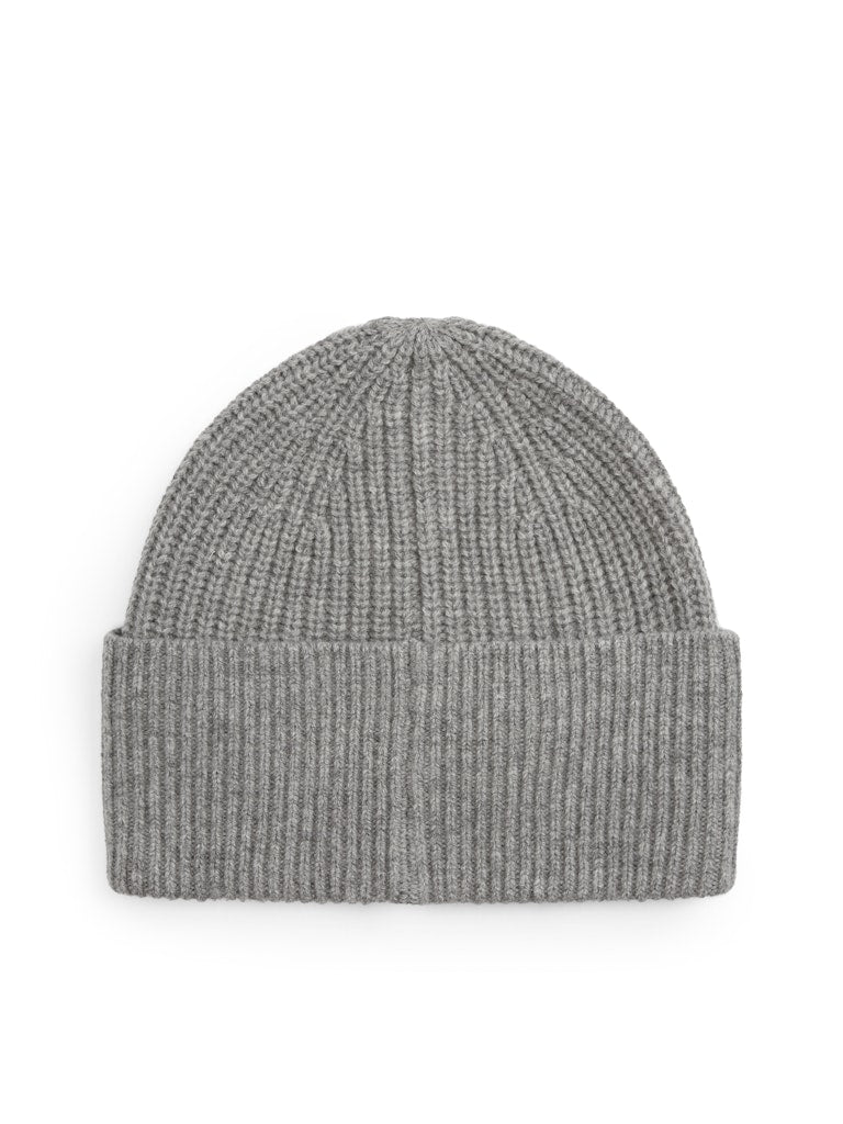 Tommy Hilfiger naisten pipo Tommy Script Cashmere Beanie, vaaleanharmaa