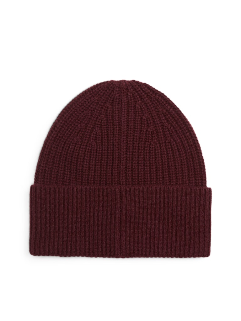 Tommy Hilfiger naisten pipo Tommy Script Cashmere Beanie, viininpunainen