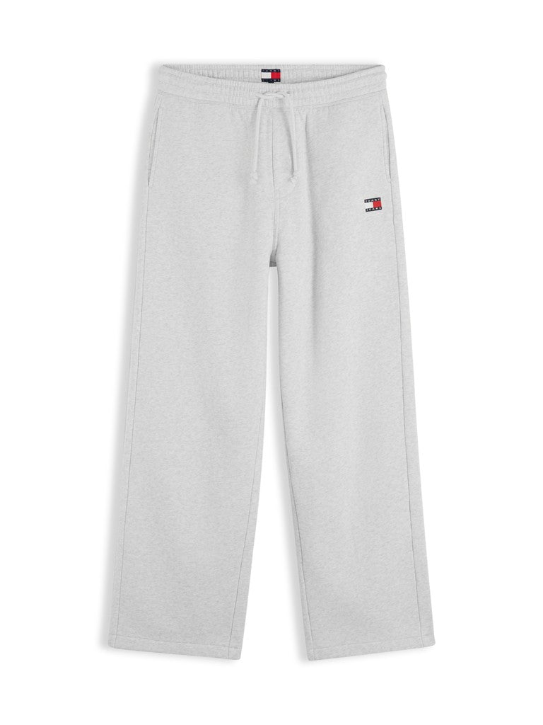 Tommy Jeans miesten collegehousut Badge Sweatpant, Ice Grey Heather
