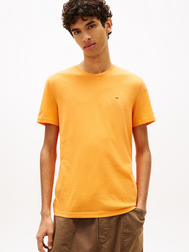 Tommy Jeans miesten t-paita Extra Slim Jersey Tee, oranssi