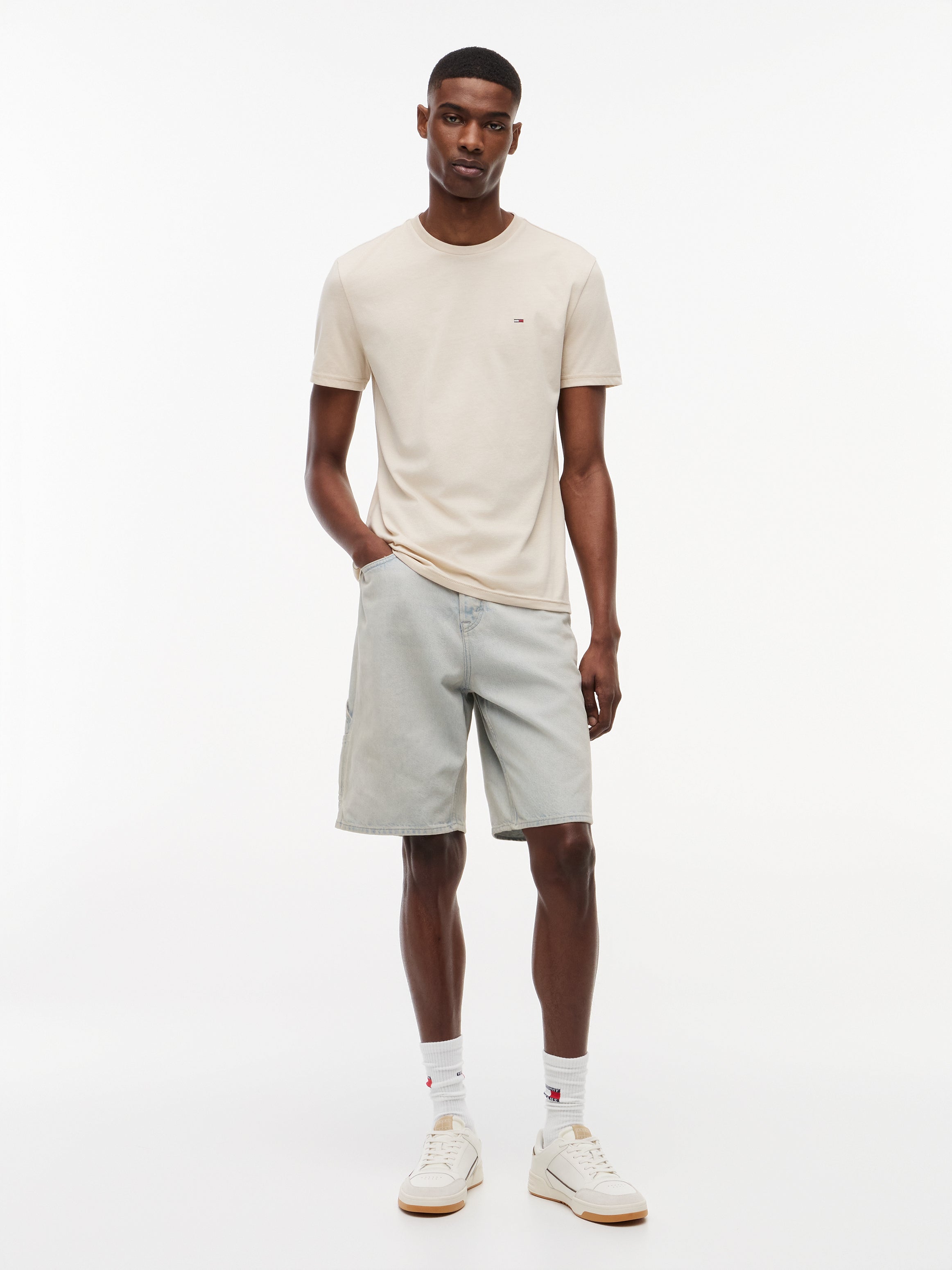 Tommy Jeans miesten t-paita Xslim Jaspe Htr Tee, kerma