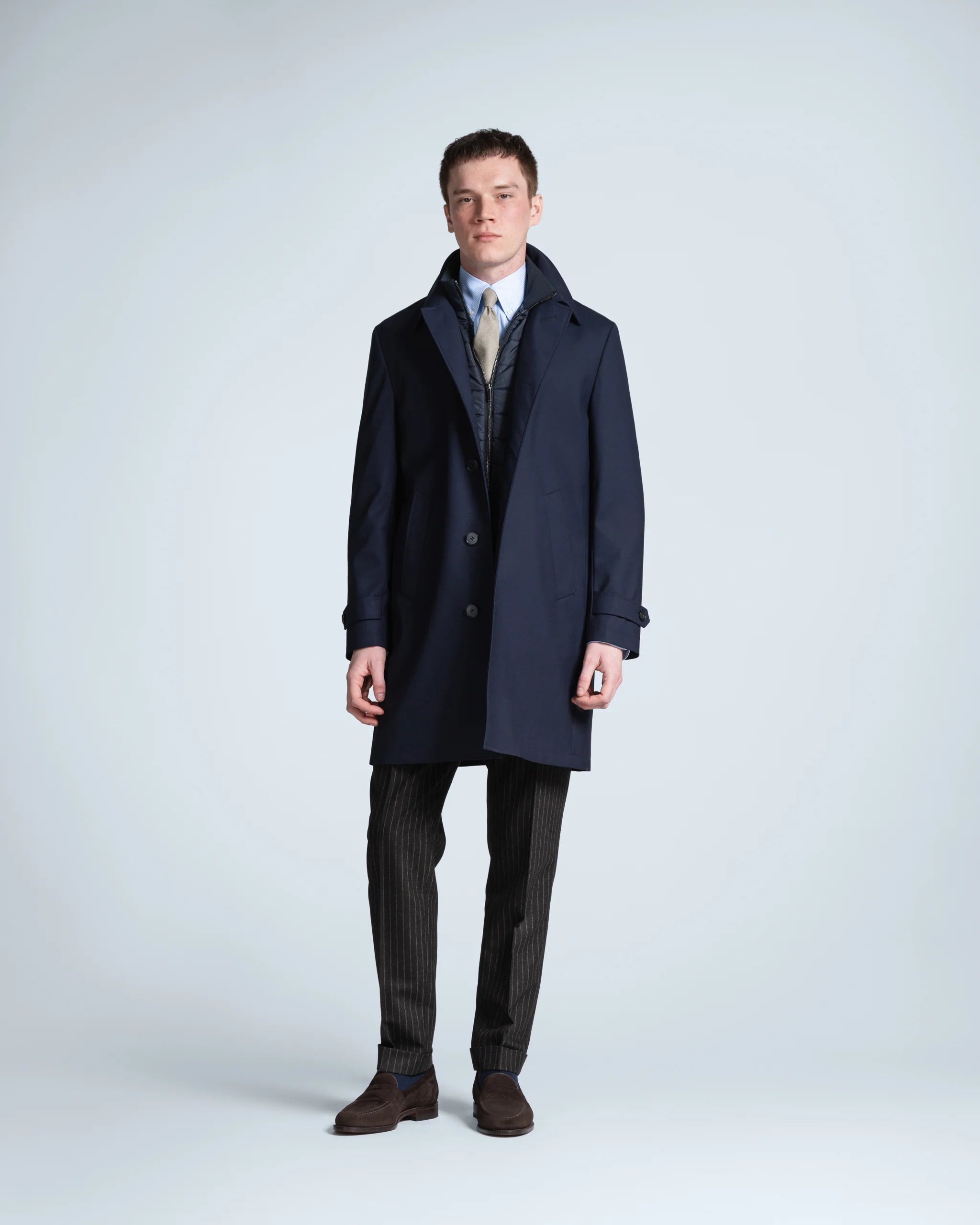 Turo miesten villakangastakki Town, tummansininen