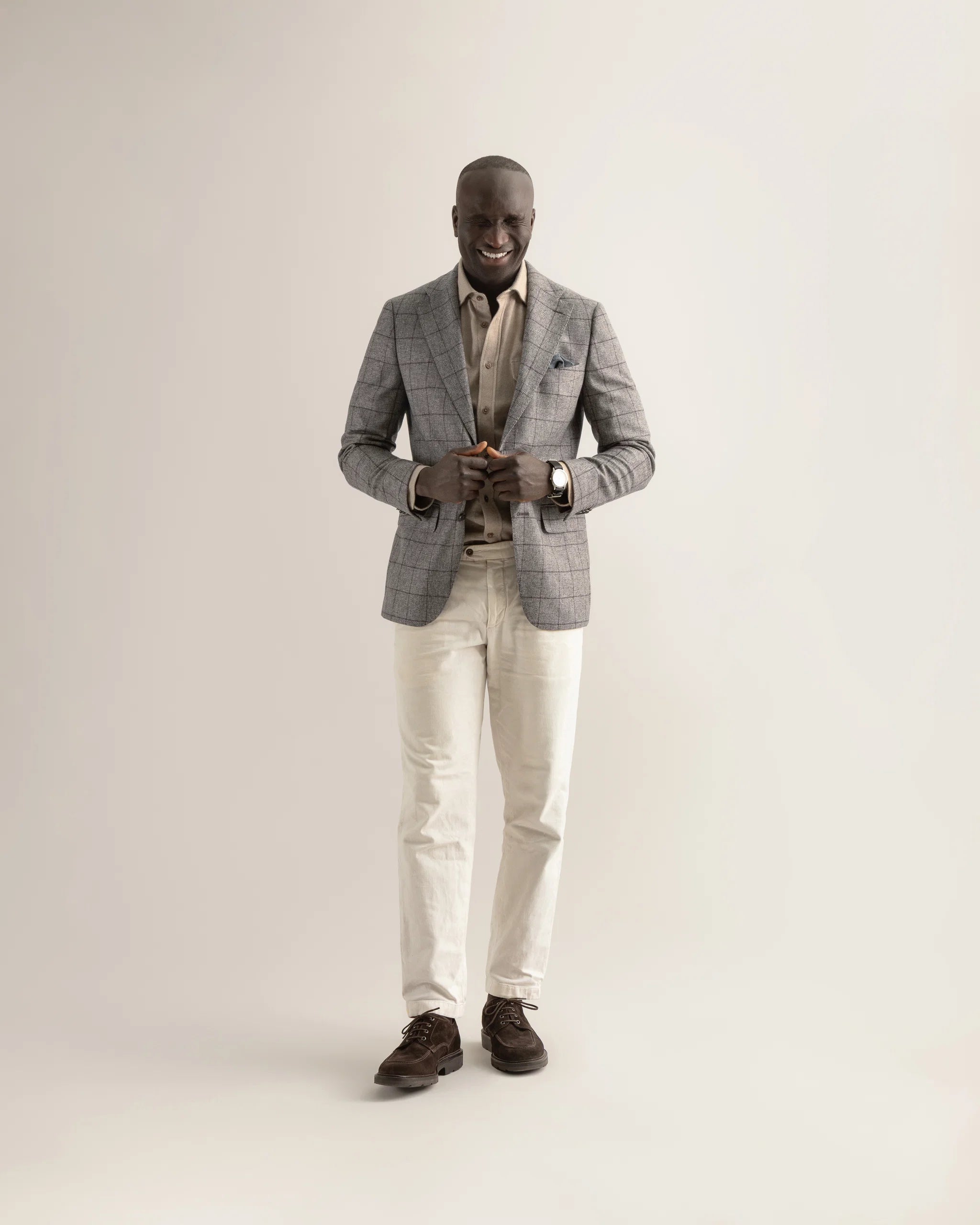 Turo miesten bleiseri Bologna Half Lined Blazer, Keskiharmaa